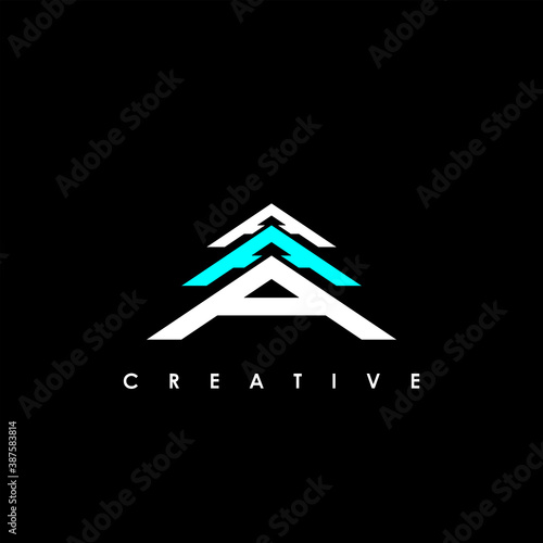 AAA Letter Initial Logo Design Template Vector Illustration	
