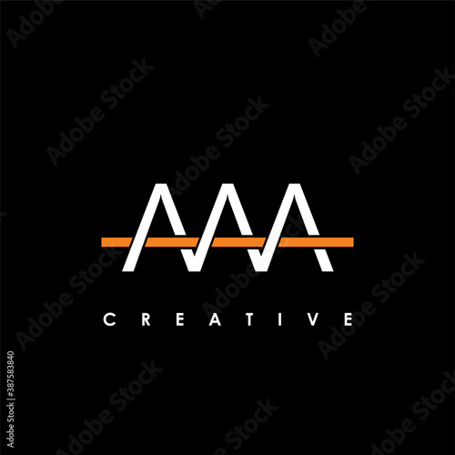 AAA Letter Initial Logo Design Template Vector Illustration	
