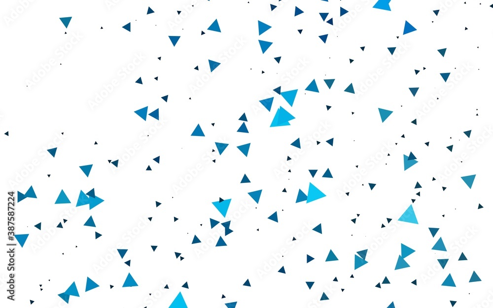 Light BLUE vector template with crystals, triangles. Light BLUE vector template with crystals, triangles.