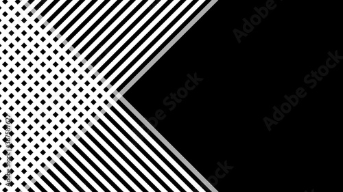 Abstract black geometric background with white diagonal crossing lines
