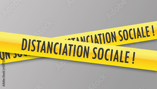 Logo distanciation sociale.