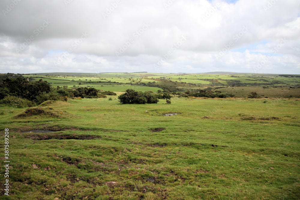 A view of the Cornwall Countryside near Dartmoor