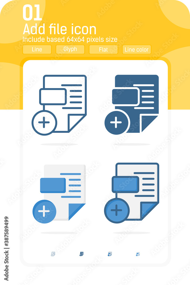 add file premiun icon with multiple style isolated on white background. Vector illustration file, document icon for web design, ui, ux, cellular applications, and mobile apps. Editable size. EPS file add file premiun icon with multiple style isolated on white background. Vector illustration file, document icon for web design, ui, ux, cellular applications, and mobile apps. Editable size. EPS file