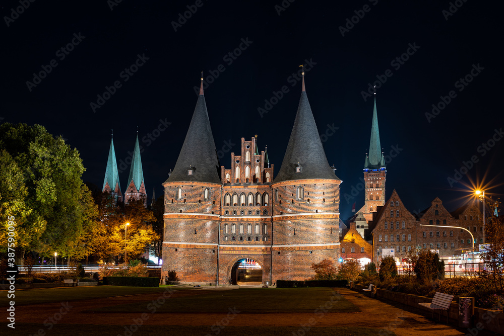 Obraz premium Holstentor Lübeck