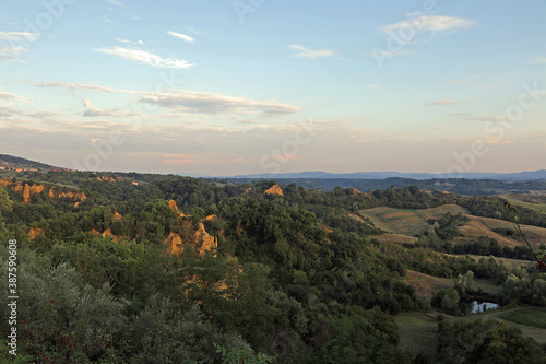 A typical Tuscan hilly landscape within the natural area of the Balze.