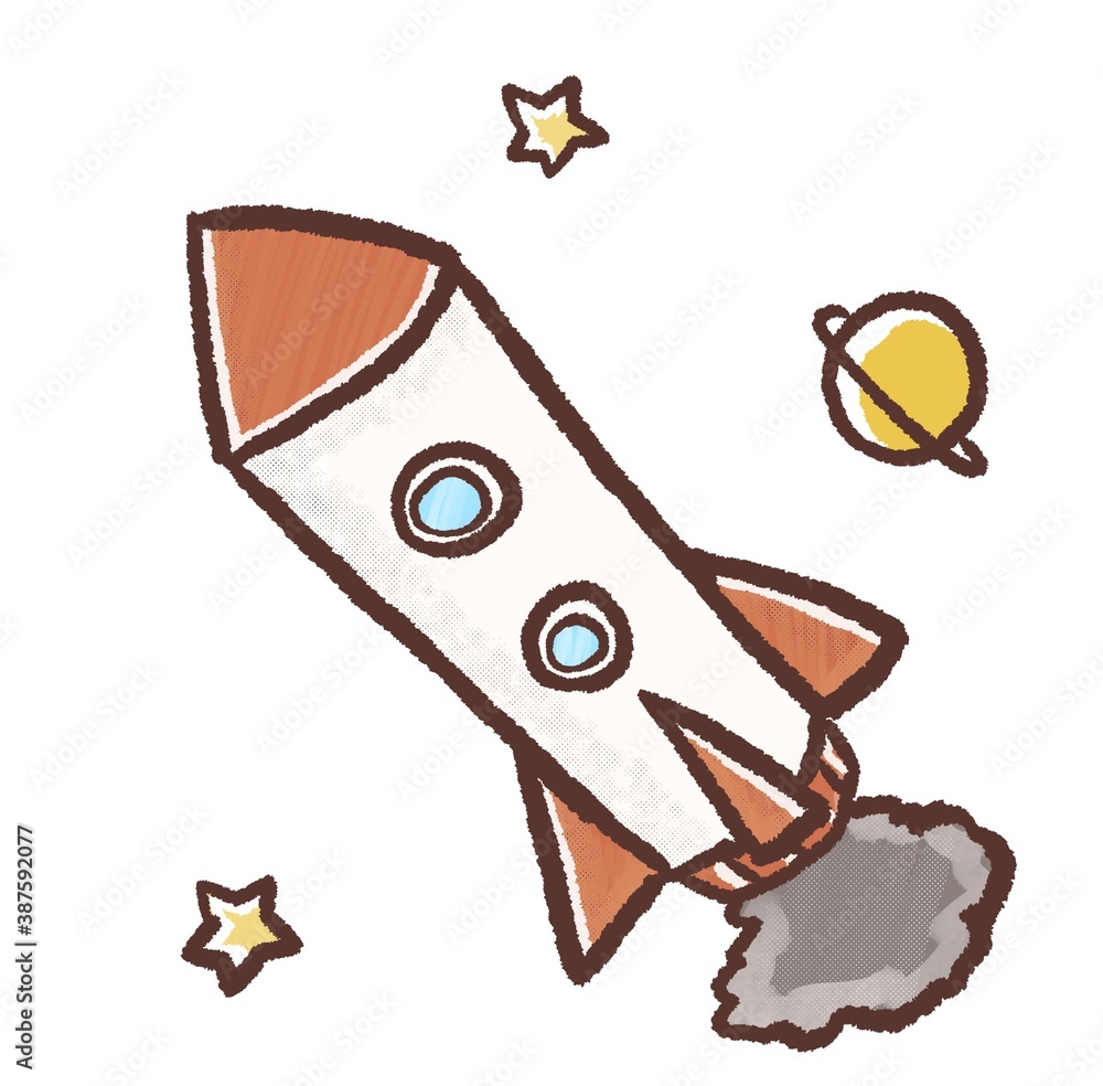 R:もっとメルヘンな宇宙空間 ロケットB R:もっとメルヘンな宇宙空間 ロケットB