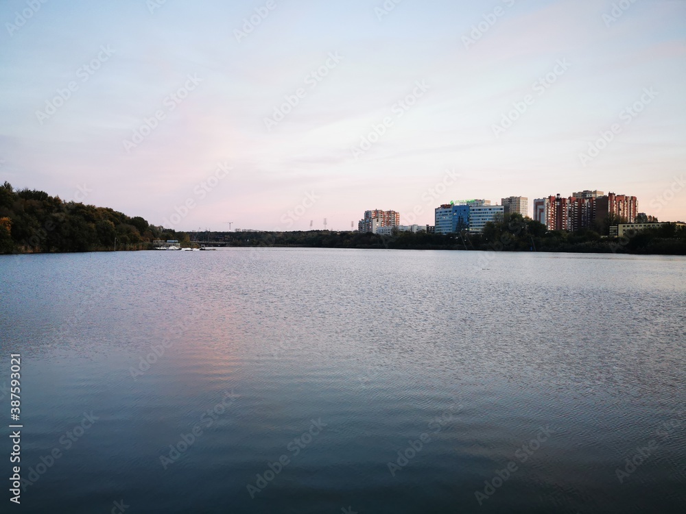 Naklejka premium city at night