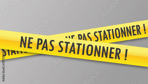 Logo ne pas stationner.