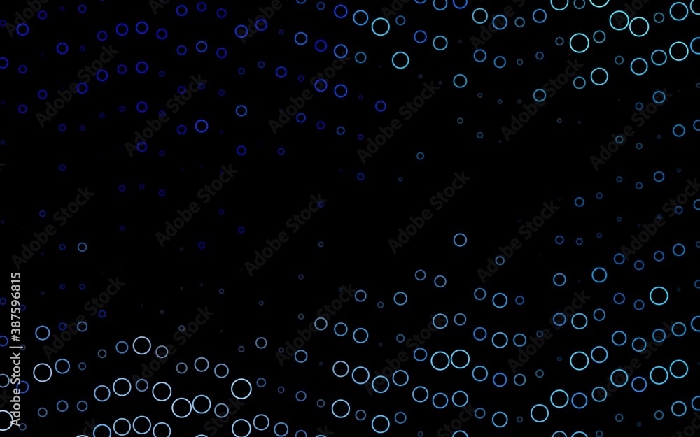 Light BLUE vector layout with circle shapes. Light BLUE vector layout with circle shapes.