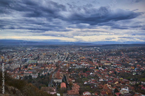 A view over the city Deva