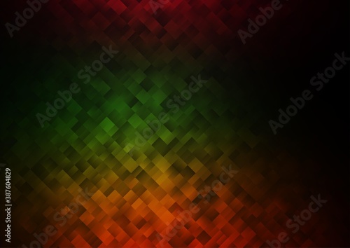 Dark Multicolor, Rainbow vector background with rectangles.