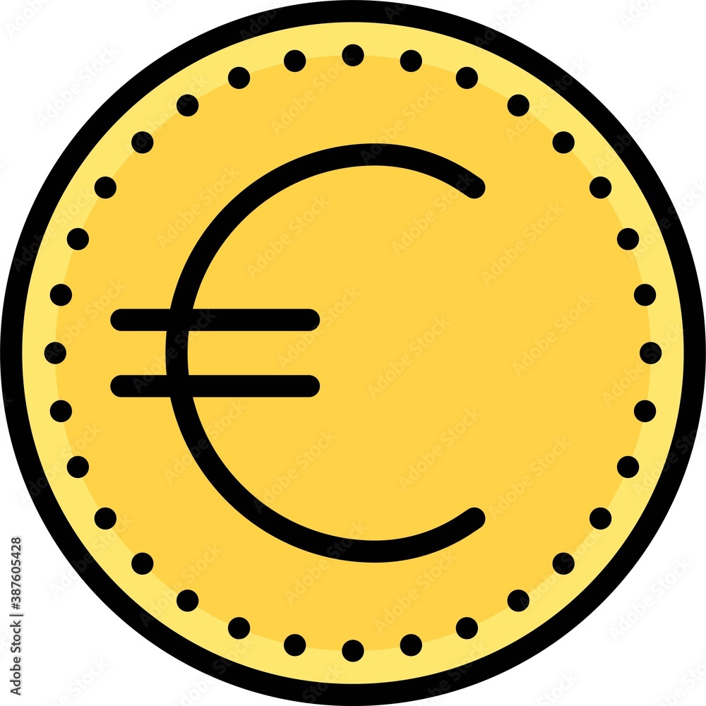 Euro coin, official currency of member states of the European Union Euro coin, official currency of member states of the European Union