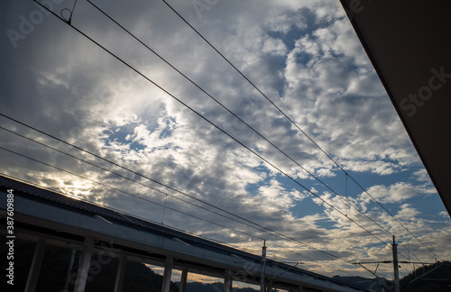 trian station under the sky