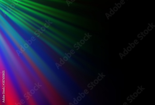 Dark Multicolor, Rainbow vector pattern with narrow lines.