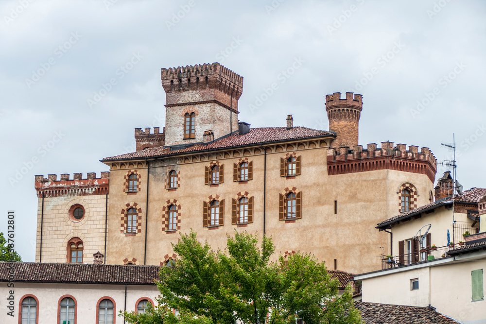 The center of Barolo with historical buildings