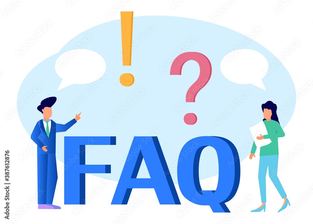 Illustration vector graphic cartoon character of question and answer Illustration vector graphic cartoon character of question and answer