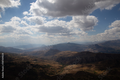 clouds over the mountains