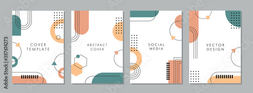 Set of abstract creative artistic templates. Universal cover Designs for Annual Report, Brochures, Flyers, Presentations, Leaflet, Magazine.