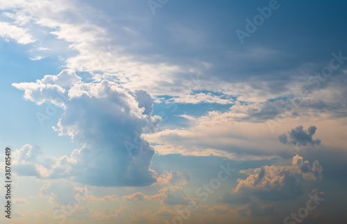 Blue sky with beautiful clouds © E.O.