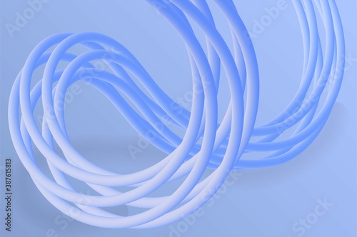 Minimal 3d background with abstract flowing blend curve.