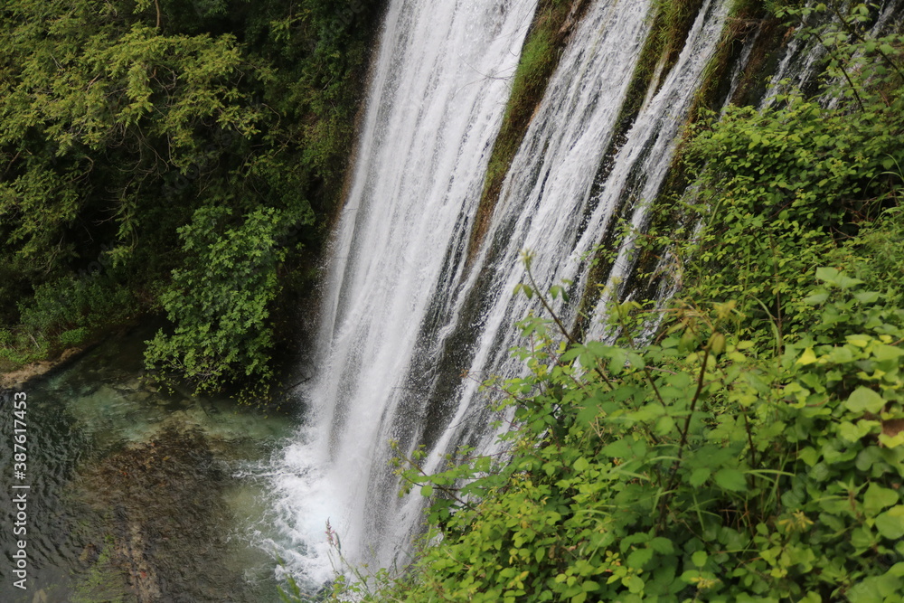 El Molinar waterfall in the city of Alcoi.