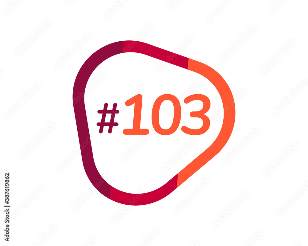 Number 103 image design, 103 logos Number 103 image design, 103 logos