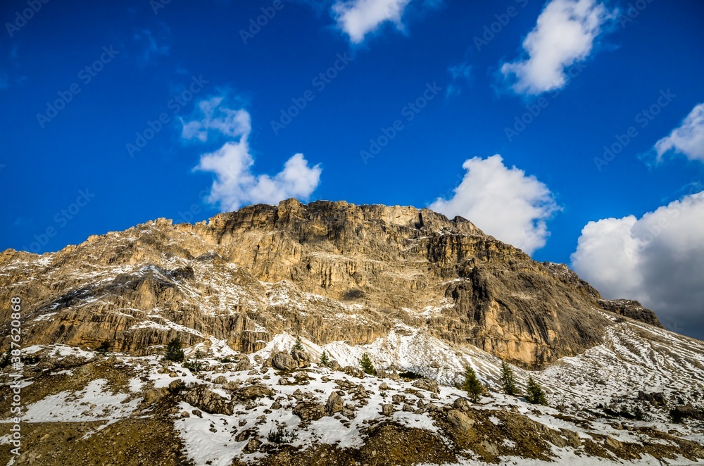 Fototapeta premium Beautiful view of famous dolomite mountain, Italy.
