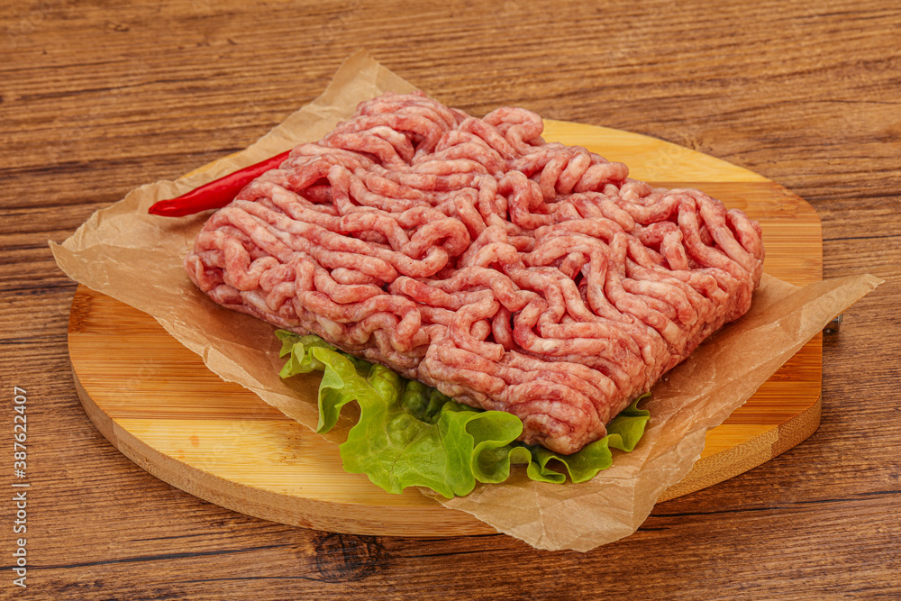 Raw Minced pork meat for cooking