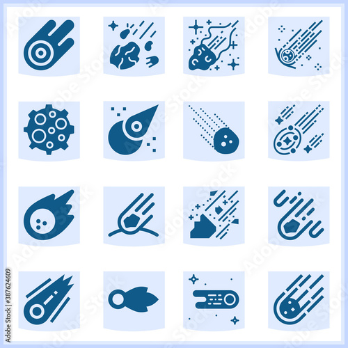 Asteroid  related simple set. 16  filled