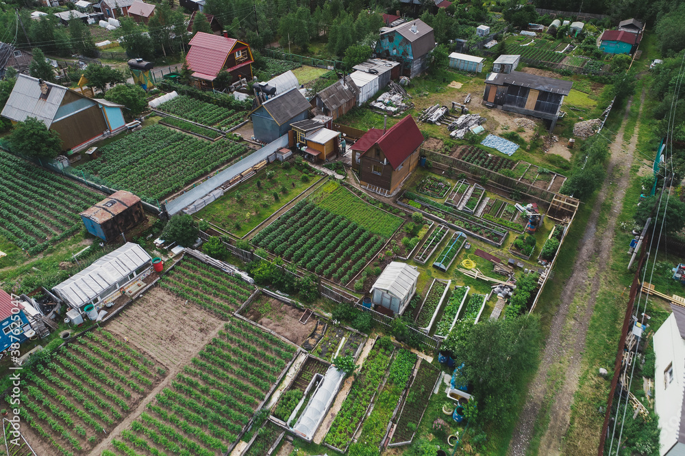 custom made wallpaper toronto digitalAerial Townscape of Suburban Village Sosnoviy Bor located in Northwestern Russia on the Kola Peninsula near the town Kandalaksha