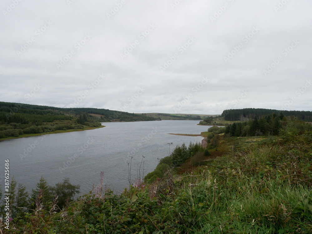 Usk reservoir angled