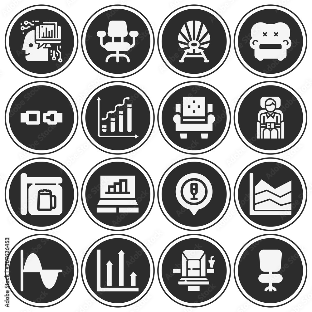 16 pack of stat filled web icons set 16 pack of stat filled web icons set