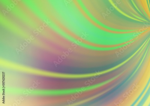 Light Green  Red vector abstract blurred template.