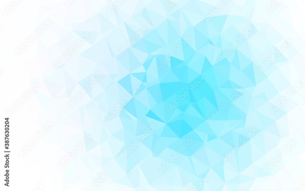 Light BLUE vector abstract mosaic pattern. Light BLUE vector abstract mosaic pattern.
