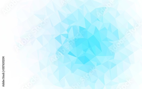 Light BLUE vector abstract mosaic pattern.