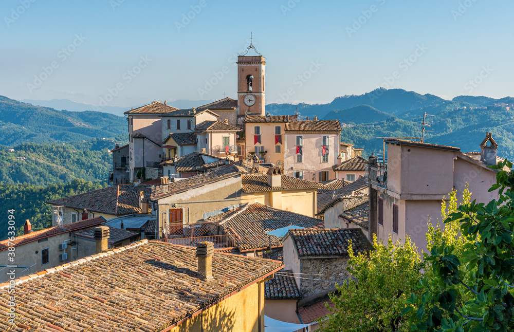 The beautiful village of Canterano, in the Province of Rome, Lazio, Italy.