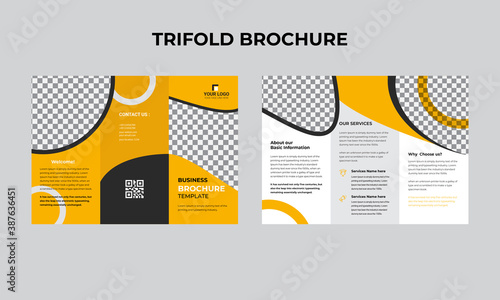 Brochure design, brochure template, creative tri-fold, trend brochure