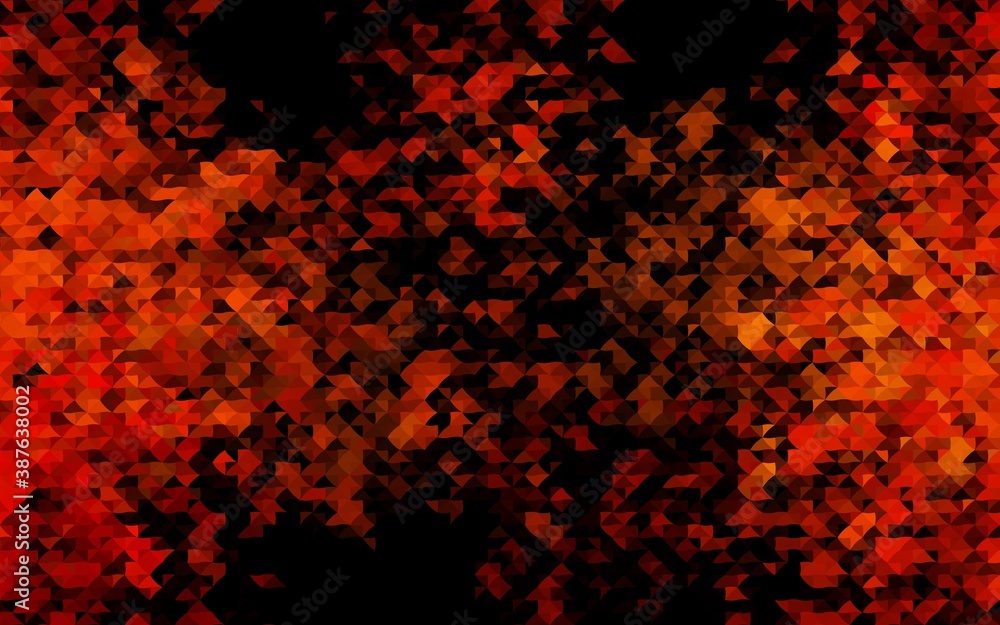 Dark Orange vector pattern in polygonal style. Dark Orange vector pattern in polygonal style.