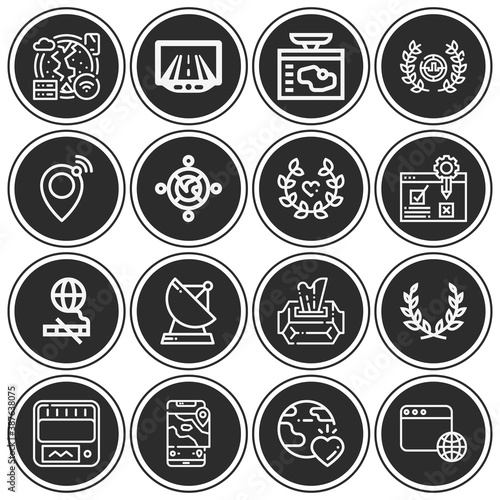 16 pack of humanity lineal web icons set