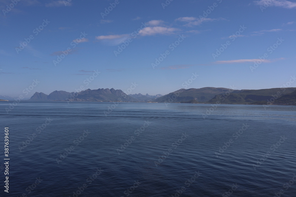 Rocks in the ocean, islands in Norway