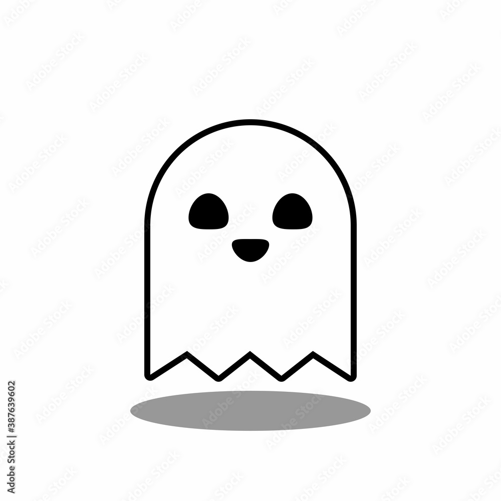 Halloween ghost, scary or cute cartoon spooky ghost, Halloween holiday. Halloween ghost, scary or cute cartoon spooky ghost, Halloween holiday.