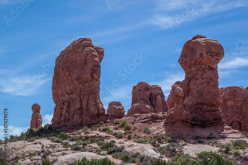 Rock Formations in Arches National Park