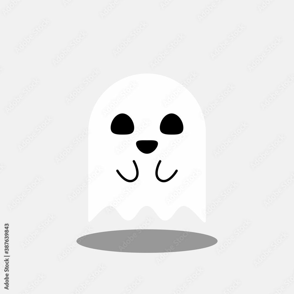 Halloween ghost, scary or cute cartoon spooky ghost, Halloween holiday. Halloween ghost, scary or cute cartoon spooky ghost, Halloween holiday.