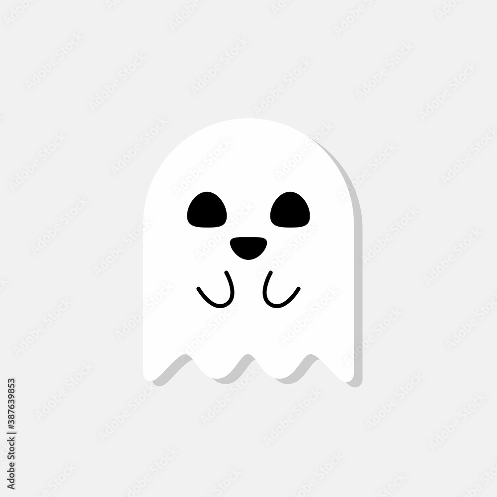 Halloween ghost, scary or cute cartoon spooky ghost, Halloween holiday. Halloween ghost, scary or cute cartoon spooky ghost, Halloween holiday.