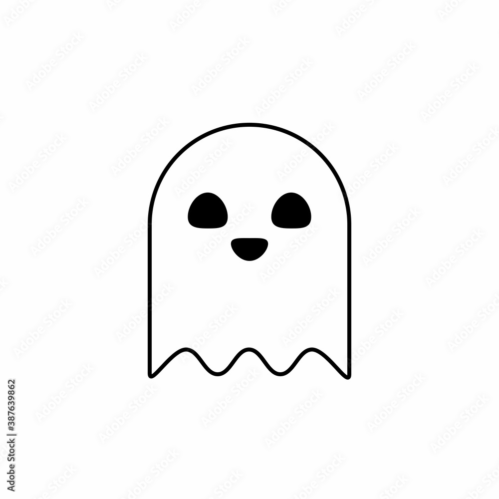 Halloween ghost, scary or cute cartoon spooky ghost, Halloween holiday. Halloween ghost, scary or cute cartoon spooky ghost, Halloween holiday.