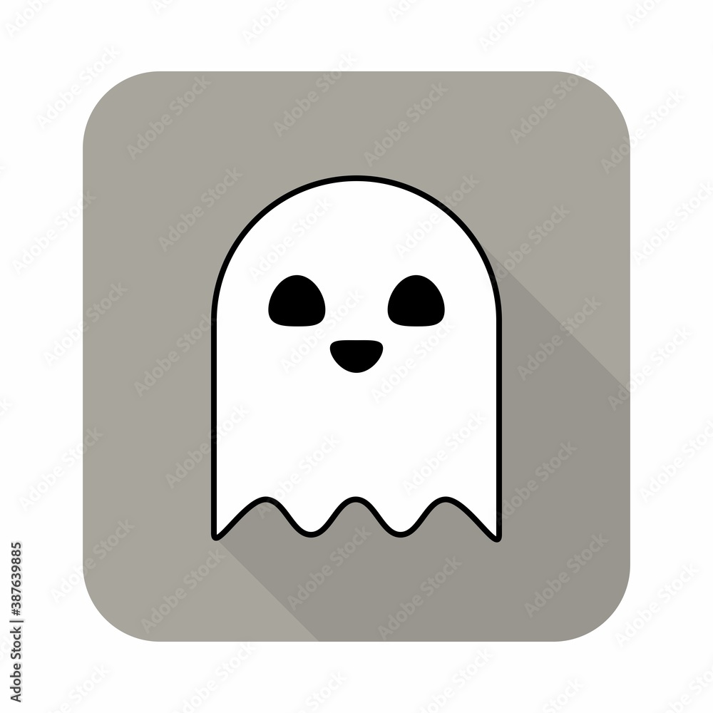 Halloween ghost, scary or cute cartoon spooky ghost, Halloween holiday. Halloween ghost, scary or cute cartoon spooky ghost, Halloween holiday.