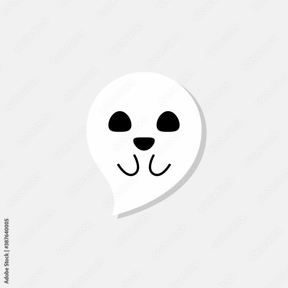 Halloween ghost, scary or cute cartoon spooky ghost, Halloween holiday. Halloween ghost, scary or cute cartoon spooky ghost, Halloween holiday.