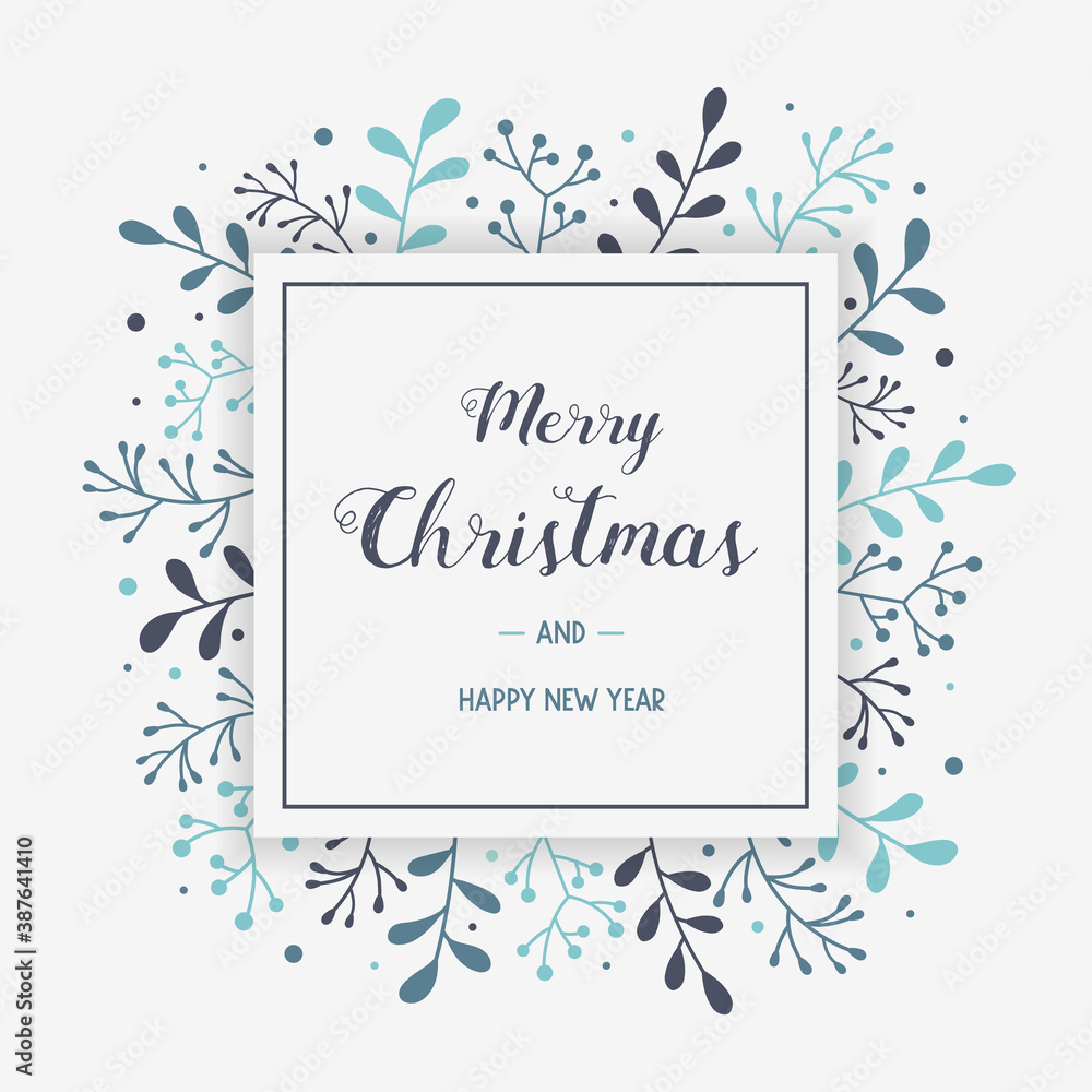 Christmas greeting card with hand drawn decorations. Concept of Xmas background with wishes. Vector Christmas greeting card with hand drawn decorations. Concept of Xmas background with wishes. Vector