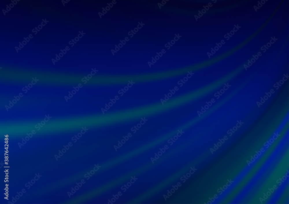 Dark BLUE vector glossy abstract background.