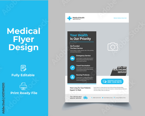 Medical Healthcare Flyer Template Design